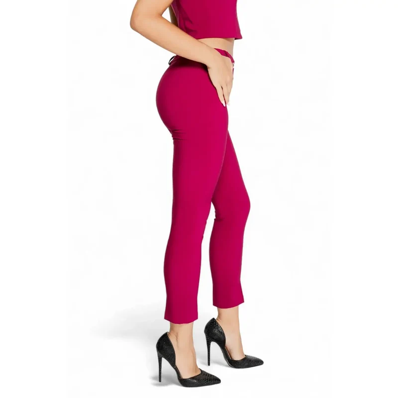 Rinascimento-Damenhosen Bordeaux-Reißverschluss aus Polyester CFC0119993003
