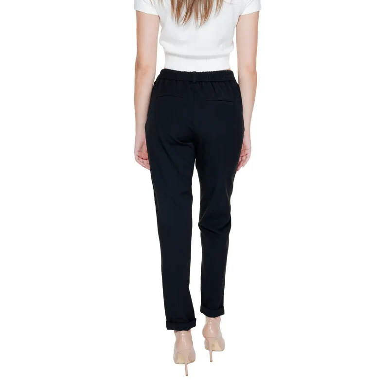 Vero Moda Damenhose Schwarz Einfarbig Mit Taschen Vorne