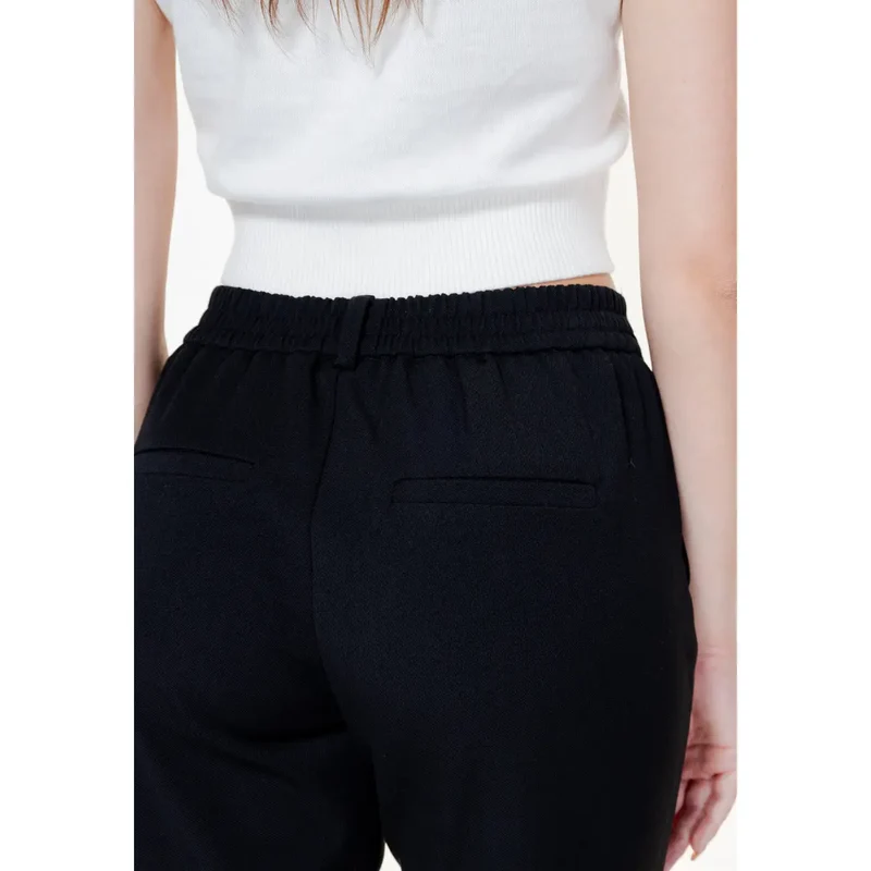 Vero Moda Damenhose Schwarz Einfarbig Mit Taschen Vorne