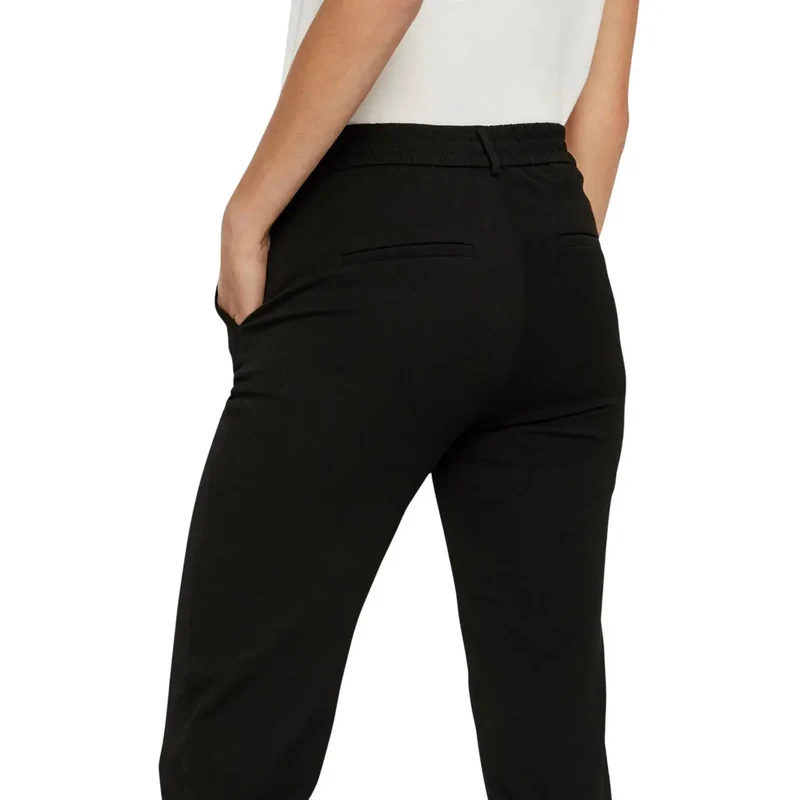 Vero Moda Damenhose Schwarz Einfarbig Mit Taschen Vorne