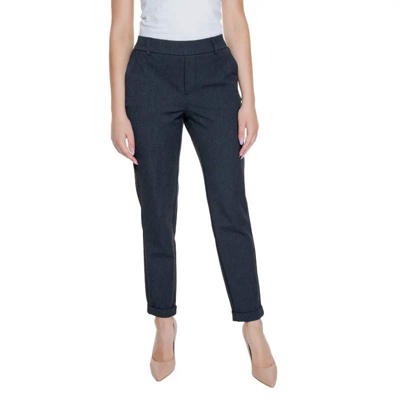 Vero Moda Damenhose Schwarz Einfarbig Mit Taschen Vorne