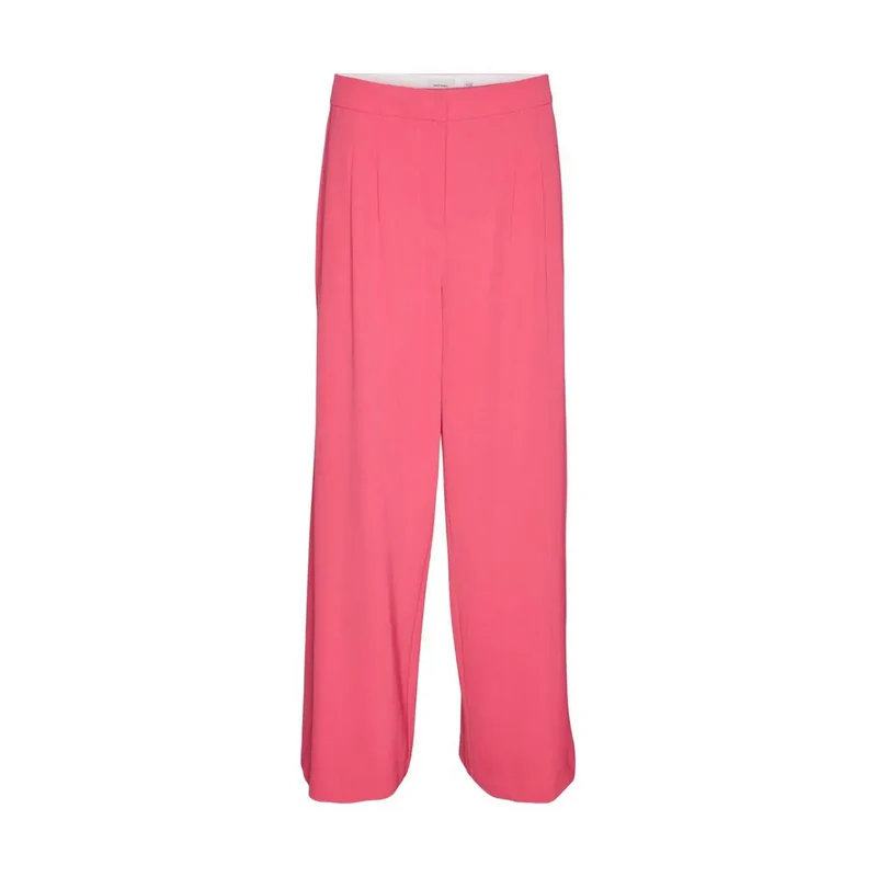 Vero Moda Damen Fuchsia-einfache Reißverschluss-Hose aus Polyester, Größe 30