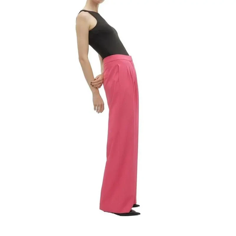 Vero Moda Damen Fuchsia-einfache Reißverschluss-Hose aus Polyester, Größe 30