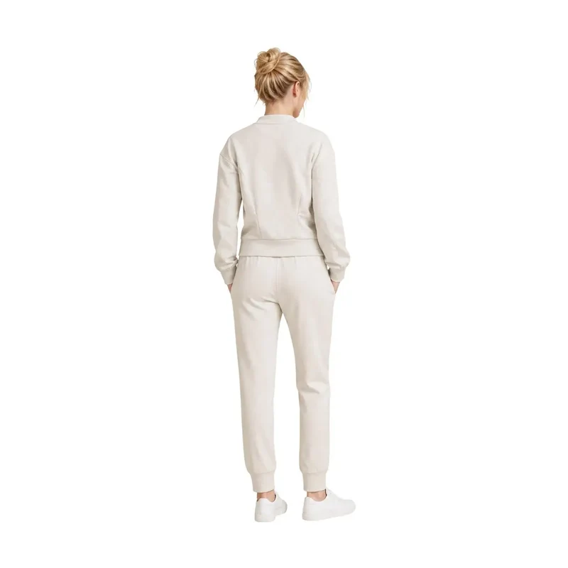 Armani Exchange Damen-Sweatshirt in Beige aus Viskosemischung