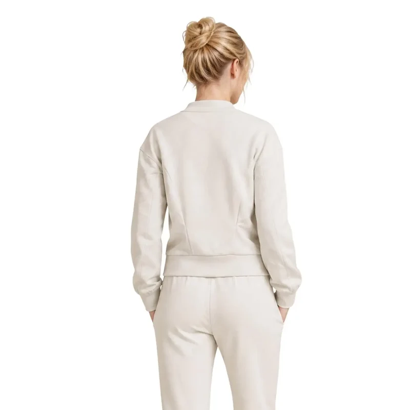Armani Exchange Damen-Sweatshirt in Beige aus Viskosemischung