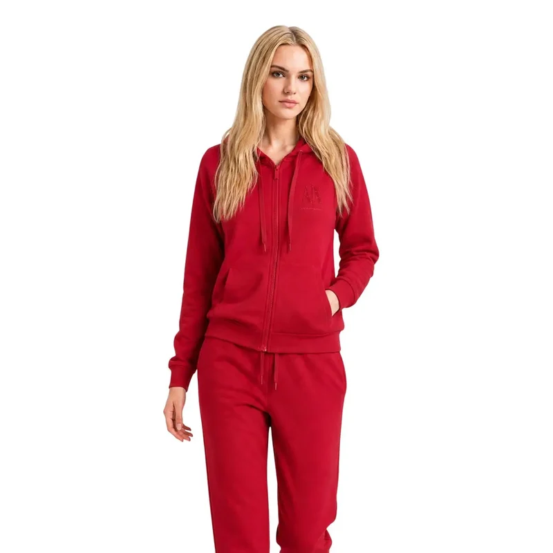 Armani Exchange Damen-Kapuzenpullover in Rot