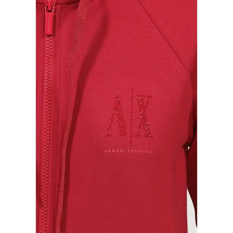 Armani Exchange Damen-Kapuzenpullover in Rot
