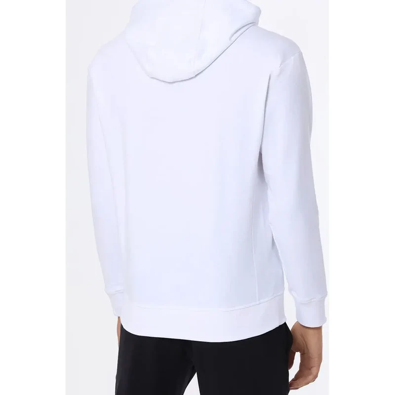 Herren-Sweatshirt von Paul and Shark in Weiß mit Print, mit Kapuze, langärmelig