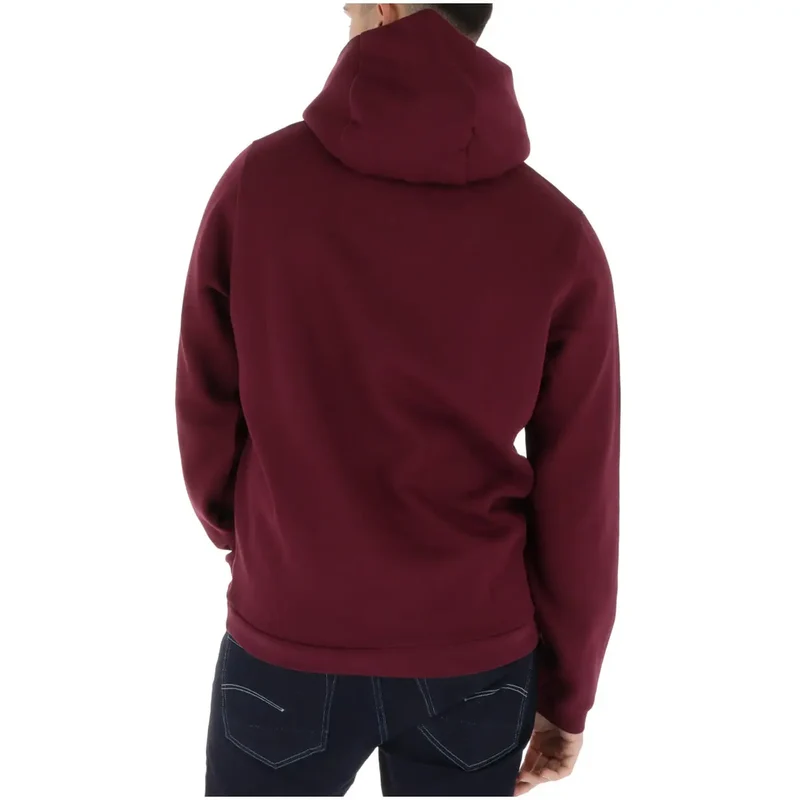 Lyle and Scott Herren Bordeauxfarbener Baumwollhoodie-Sweatshirt