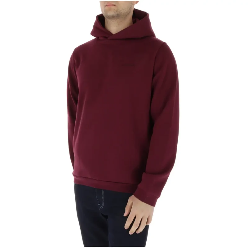 Lyle and Scott Herren Bordeauxfarbener Baumwollhoodie-Sweatshirt