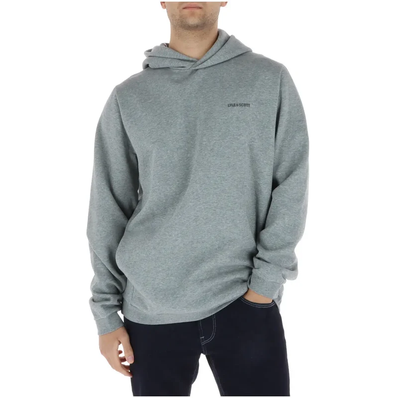 Lyle and Scott Herren Bordeauxfarbener Baumwollhoodie-Sweatshirt