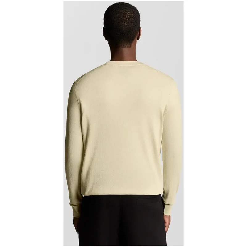 Lyle & Scott Herren Sweatshirt aus beiger Baumwolle mit Rundhalsausschnitt