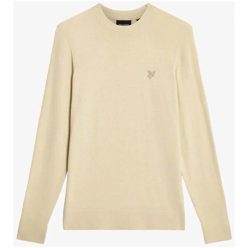 Lyle & Scott Herren Sweatshirt aus beiger Baumwolle mit Rundhalsausschnitt