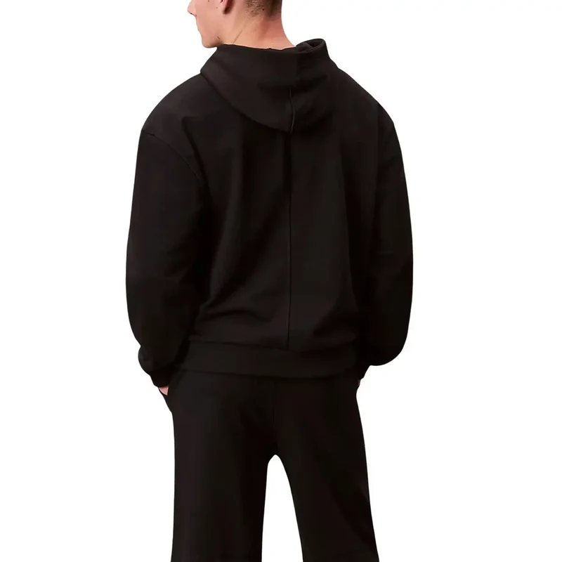 Calvin Klein Sport Herren Schwarzer Baumwoll-Hoodie-Pullover