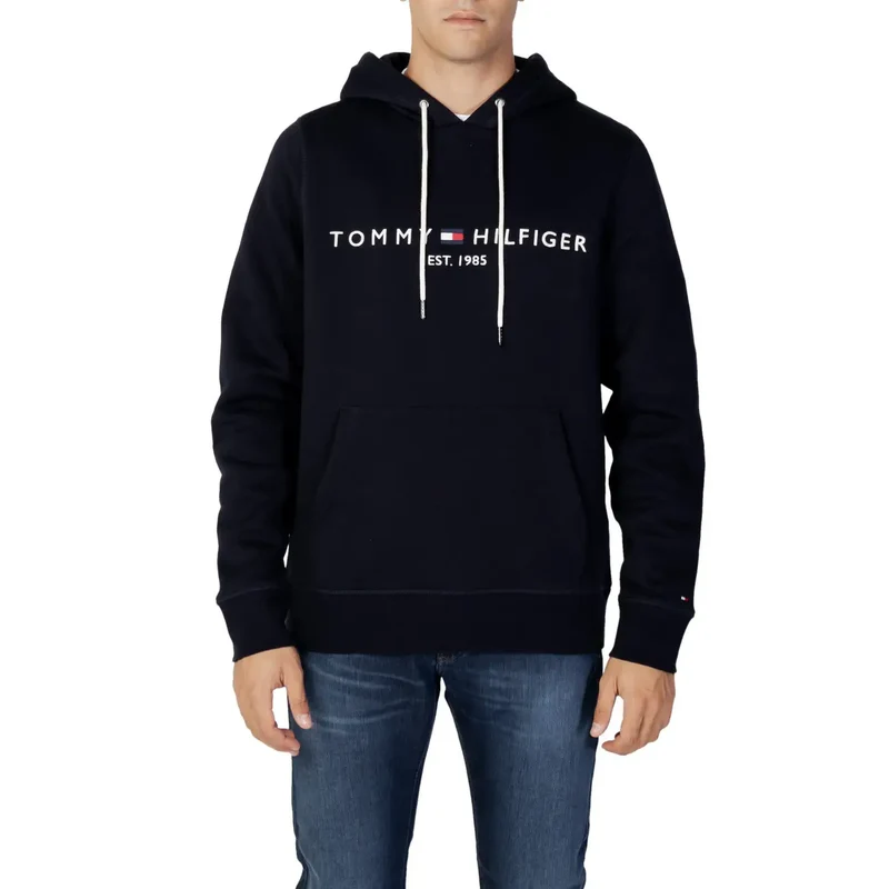 Tommy Hilfiger Herren Hoodie-Sweatshirt Blau aus Baumwolle MW0MW10752