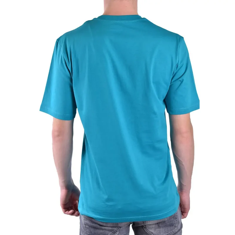 Moschino Herren T-Shirt Hellblau Baumwolle Rundhals Kurzarm