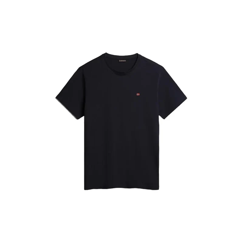 Napapijri Herren T-Shirt Blau Kurze Ärmel Baumwolle Rundhals