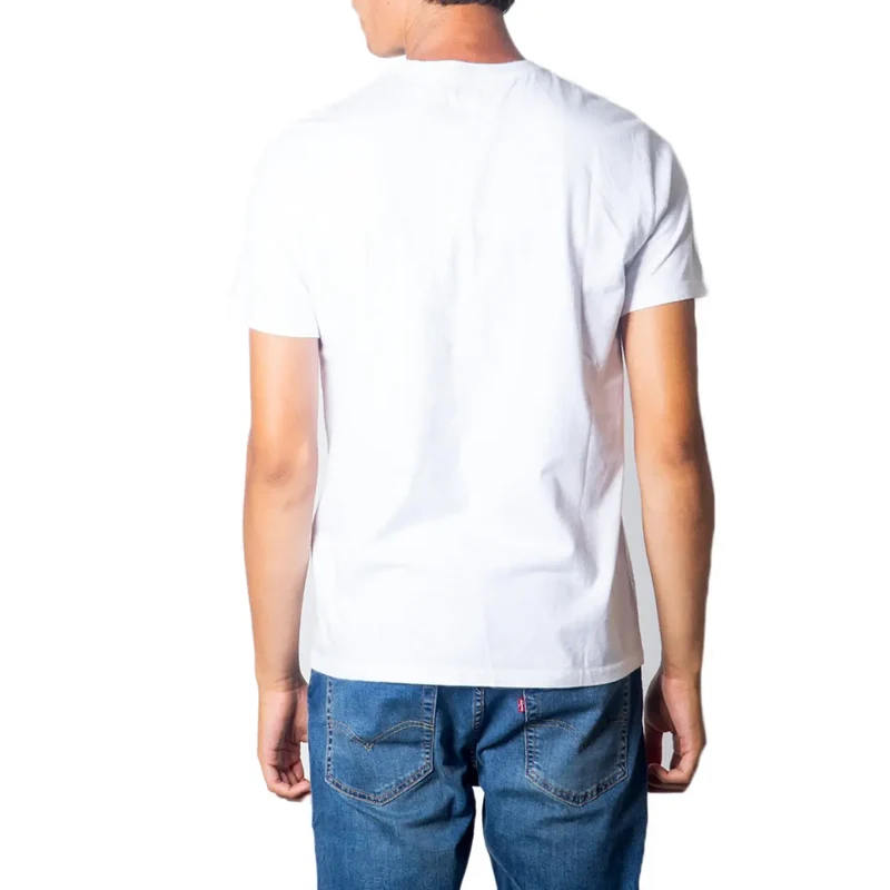 Levi’s Herren T-Shirt Weiß Rundhals Kurzarm Baumwolle