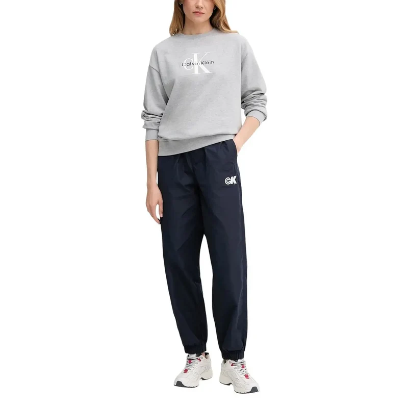 Calvin Klein Jeans Damen Blaue Polyester-Hose