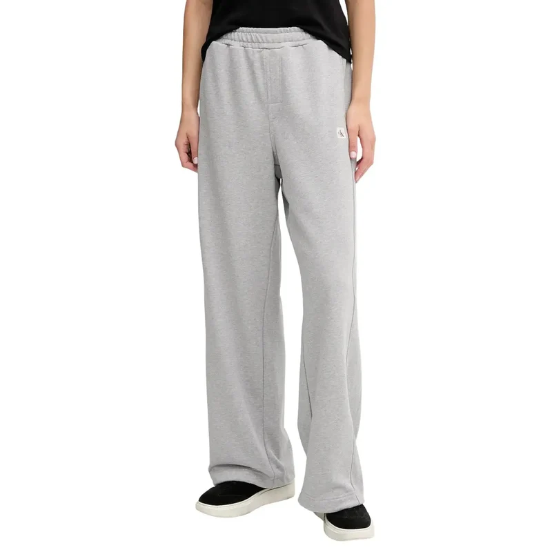 Calvin Klein Jeans Damen Grau Baumwolle Hose mit Taschen