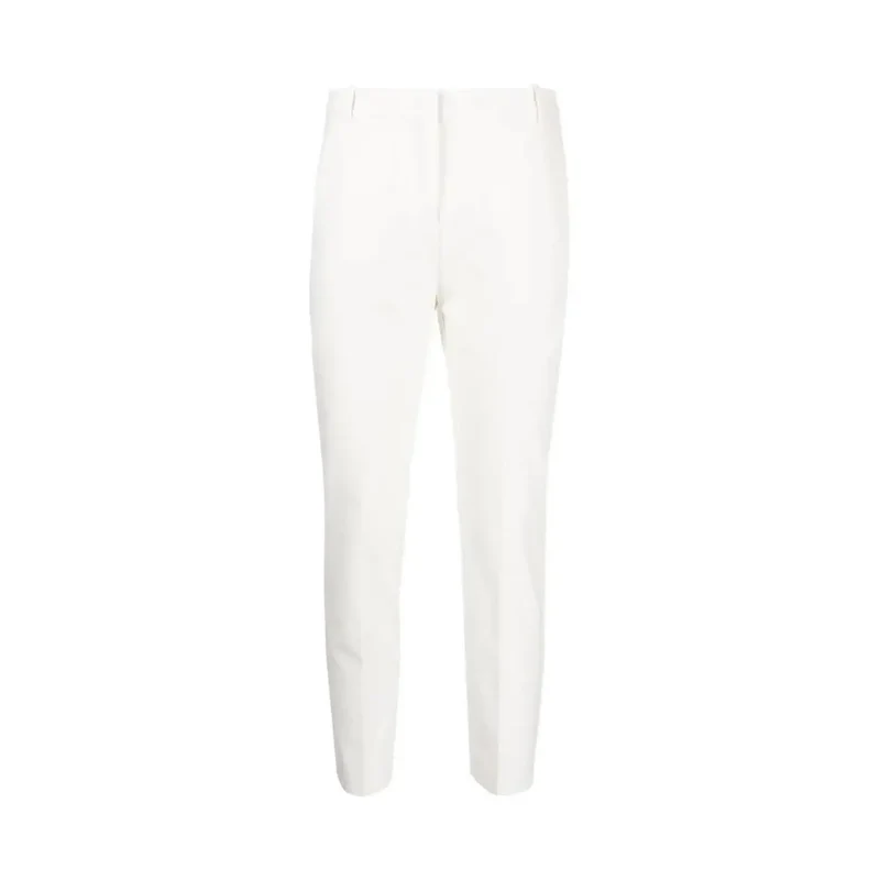 Pinko Weiße einfarbige Hose für Damen Herbst Winter Kollektion