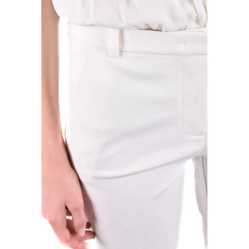 Pinko Weiße einfarbige Hose für Damen Herbst Winter Kollektion