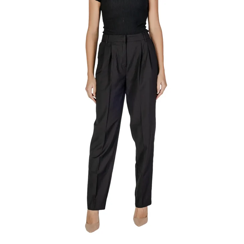Vila Clothes Damen Graue Hose Herbst Winter Kollektion