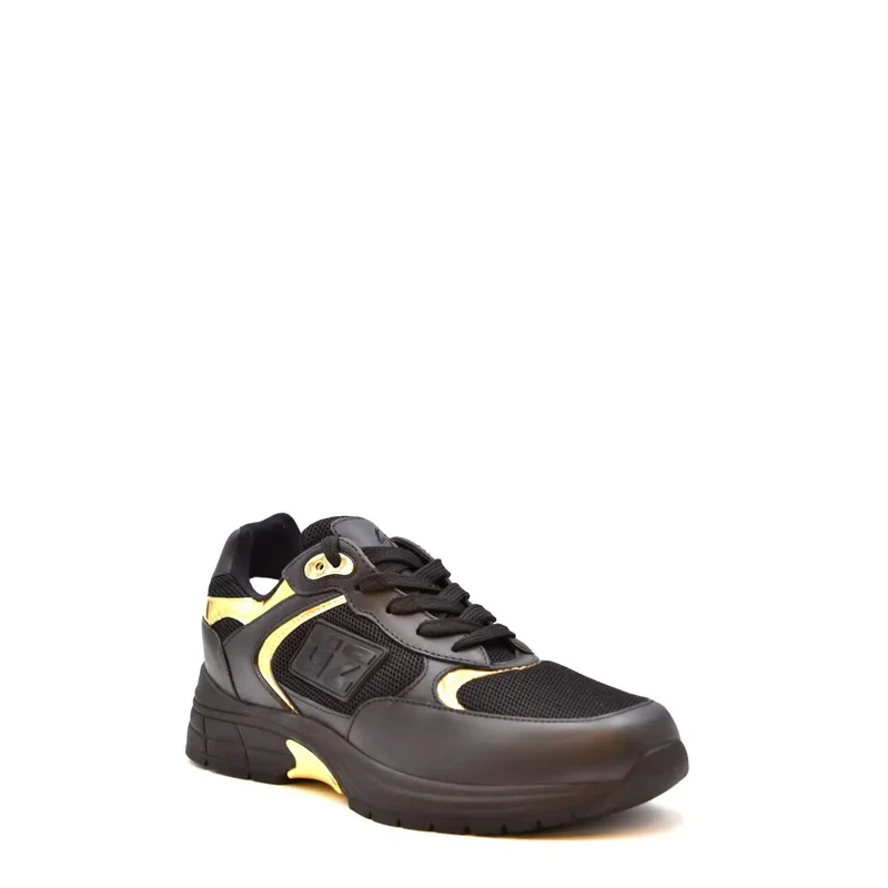 Giuseppe Zanotti Schwarz Nylon Leder Turnschuhe für Männer