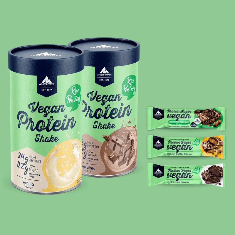 Vegan Protein Bundle | Proteinpulver + Proteinriegel