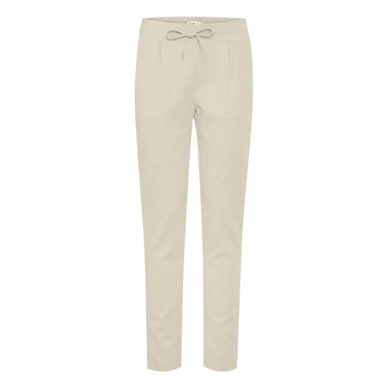 Damenhose Beige mit Spitze vorn und Fronttaschen 20105036