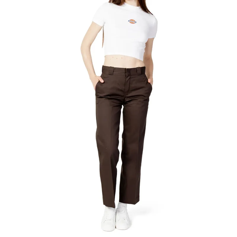 Dickies Damenhosen Braun, Baumwollmischung WH711475400140