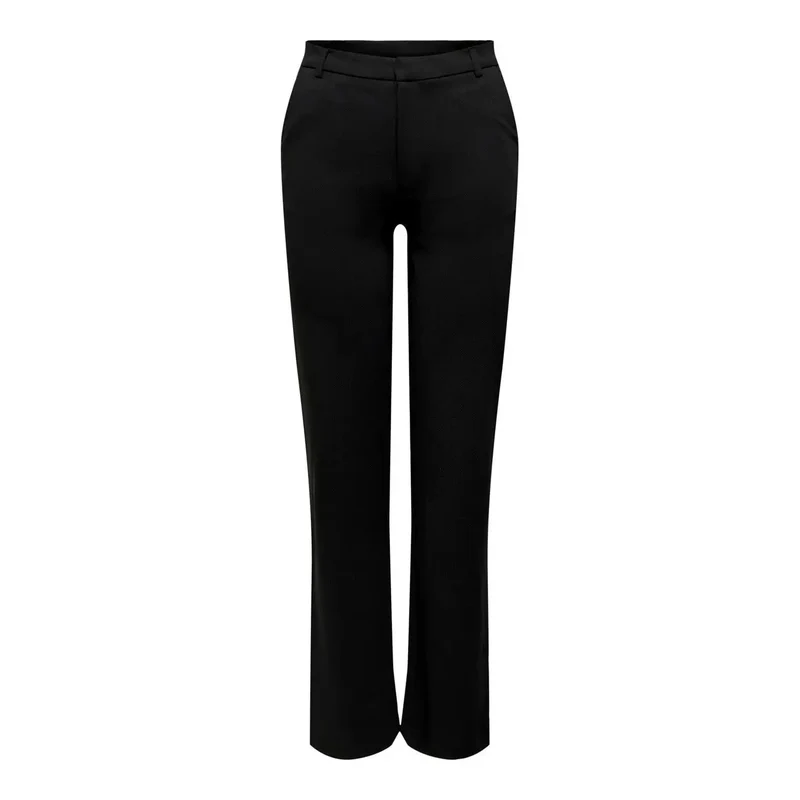 Jacqueline De Yong Damenhosen Schwarz Unifarben aus Polyester