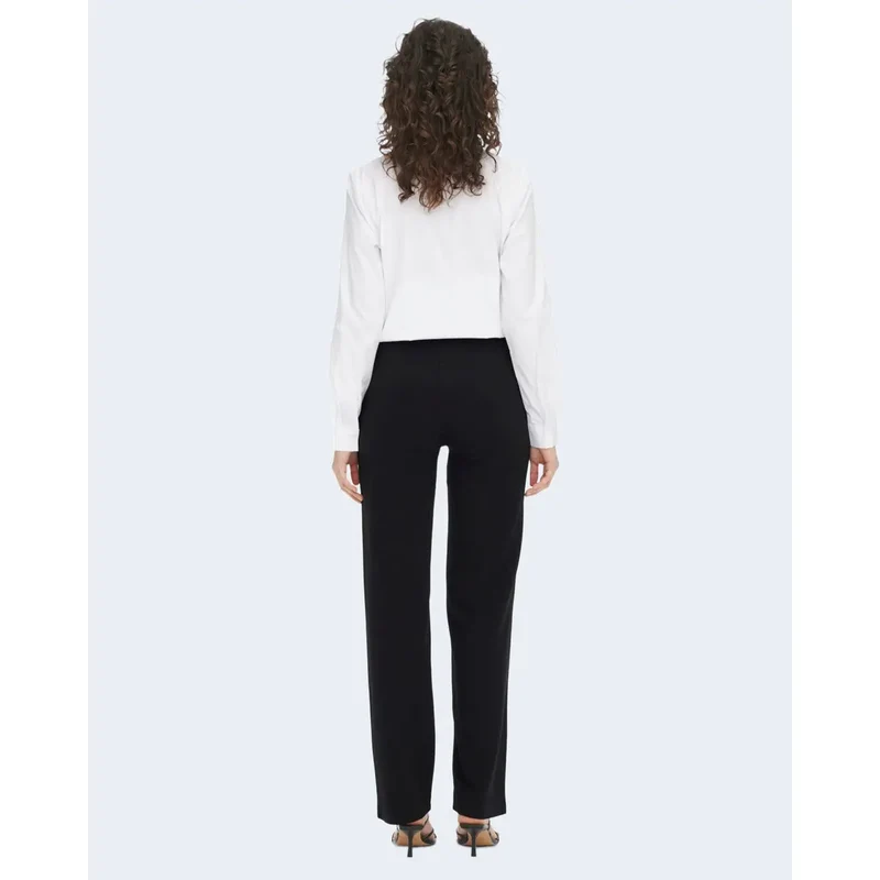 Jacqueline De Yong Damenhosen Schwarz Unifarben aus Polyester