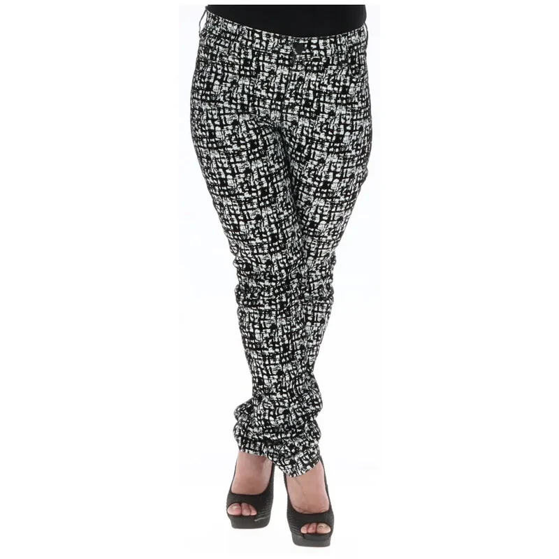 Guess schwarze Damen-Baumwollhosen mit Taschen, Größe W0BA46