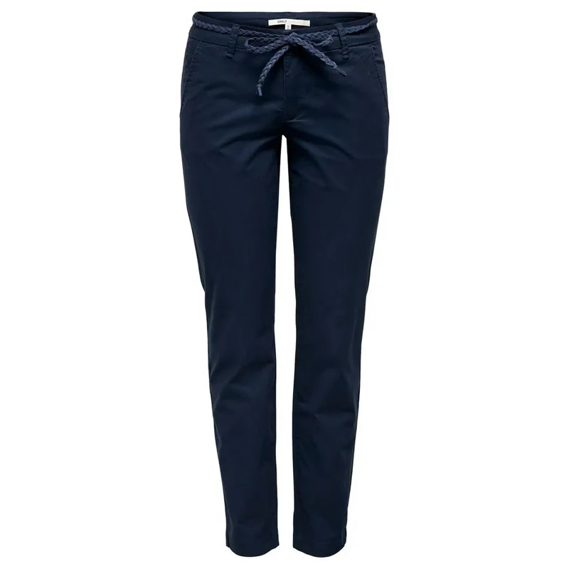 Only Damenhosen Blau Baumwolle Spitze Detail Frühling Sommer