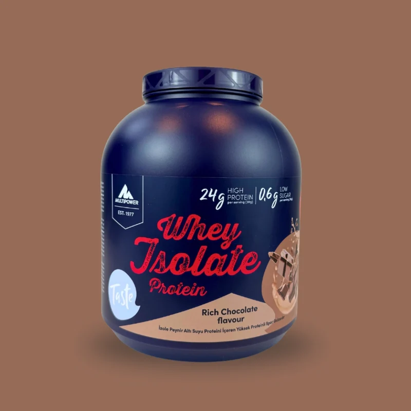 2kg Multipower Whey Isolate Proteinpulver Schoko | WPI, Molkenproteinisolat