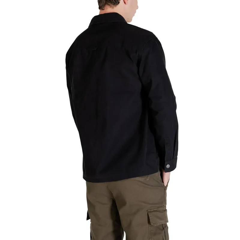 Tommy Hilfiger Jeans Herrenhemd Schwarz Bio-Baumwolle S