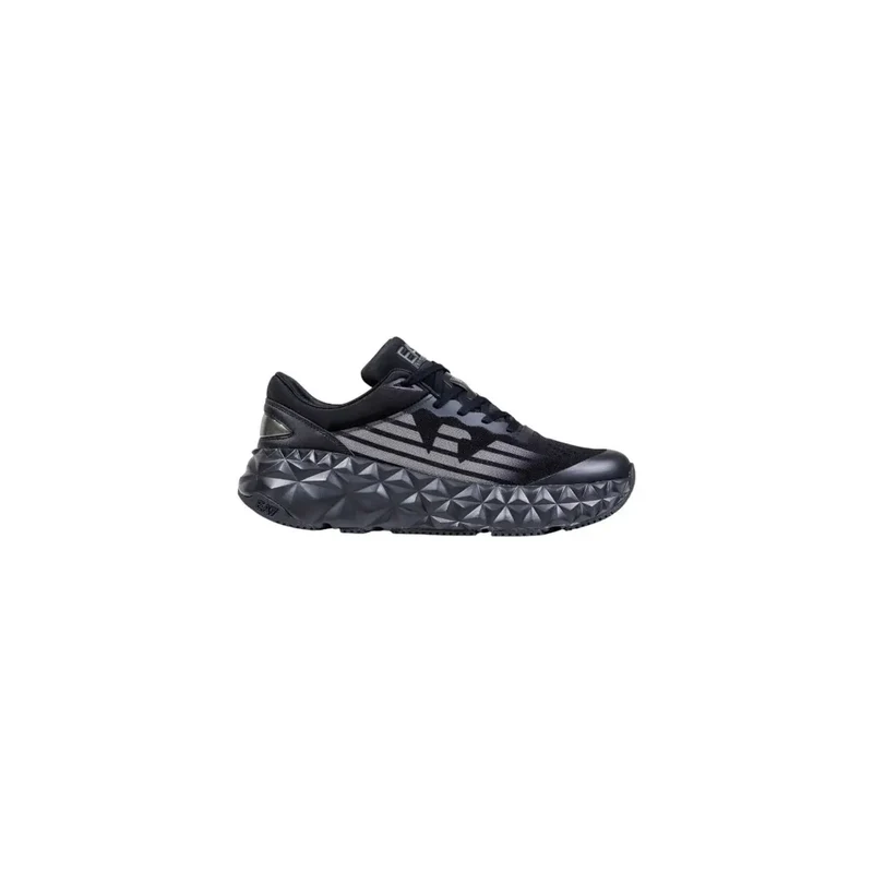 EA7 Schwarz Polyester Slip On Sneakers für Männer