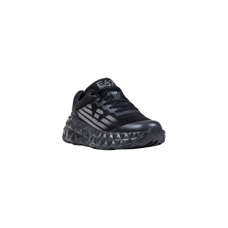 EA7 Schwarz Polyester Slip On Sneakers für Männer