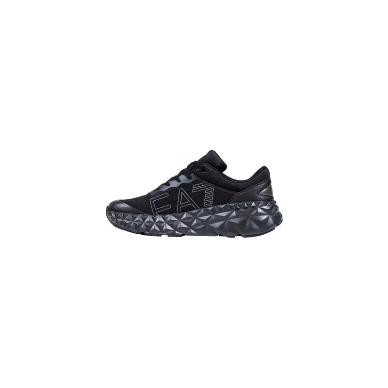 EA7 Schwarz Polyester Slip On Sneakers für Männer