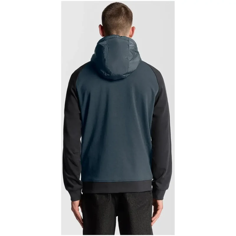 Lyle and Scott Männer Blaues Sweatshirt mit Kapuze und Reißverschluss