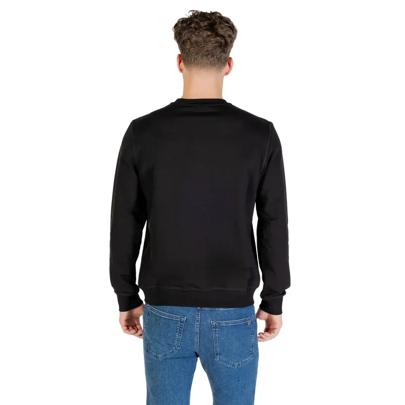 Antony Morato Herren Schwarz Bedruckt Rundhalsausschnitt Herbst Winter Sweatshirt
