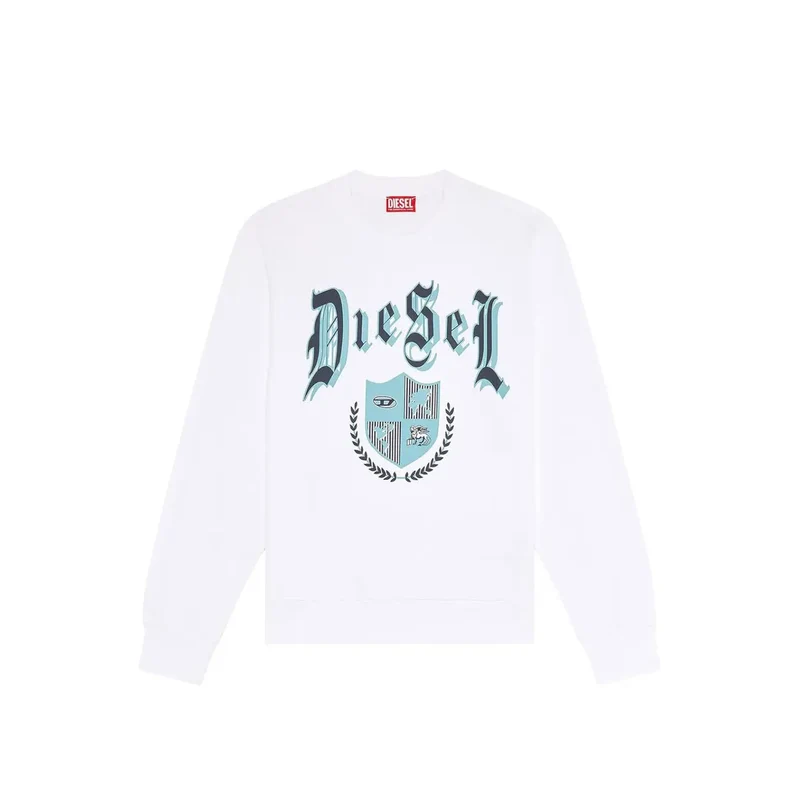 Weißes langärmeliges Diesel Sweatshirt