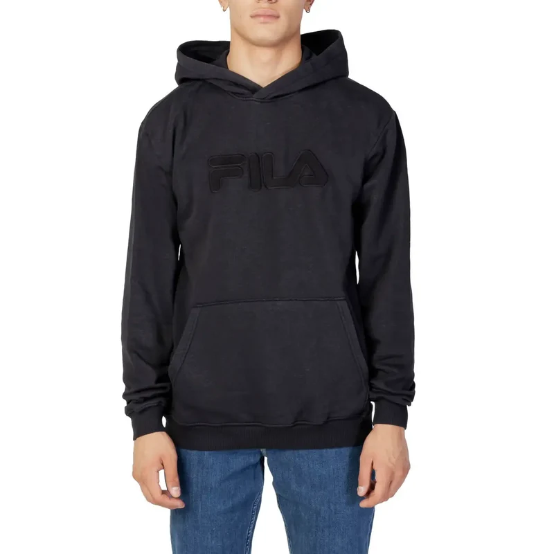 Schwarzes Fila Sweatshirt mit Kapuze