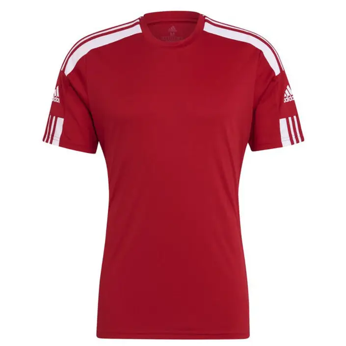 Schwarzes Adidas T Shirt mit weißen Streifen