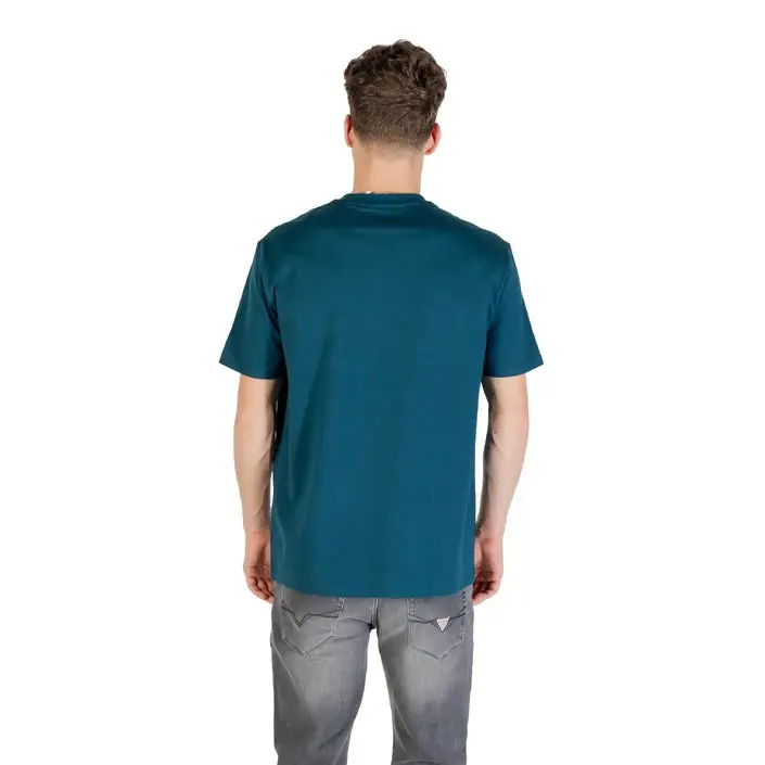 Teal Crew Neck T-Shirt für Männer