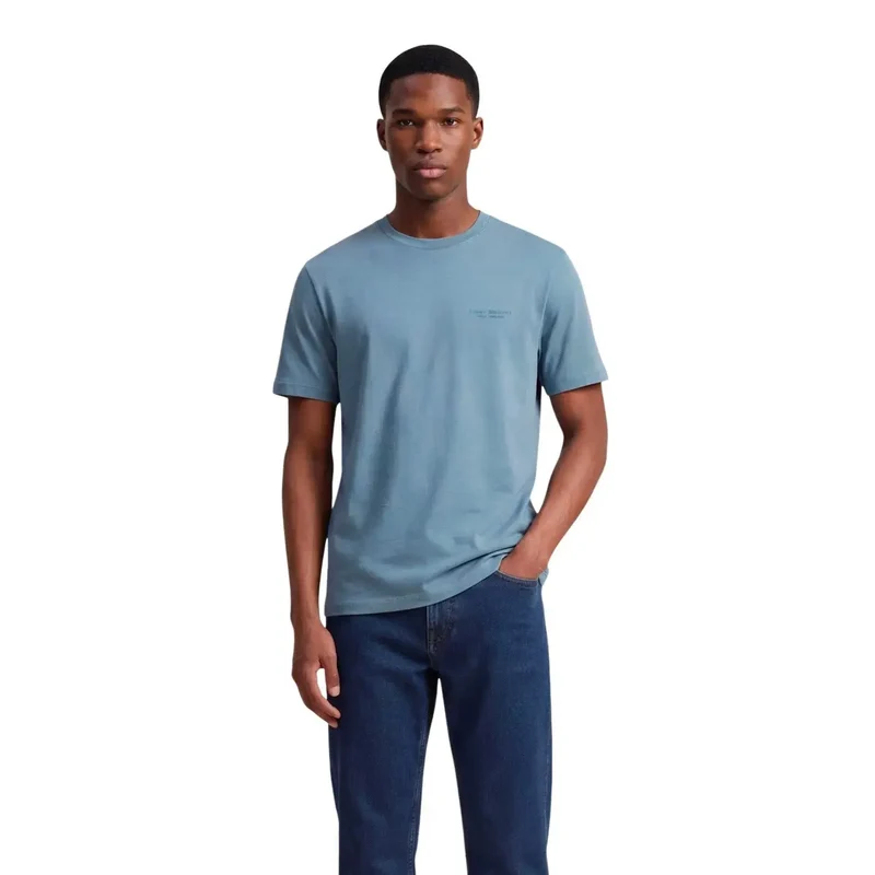Teal Crew Neck T-Shirt für Männer