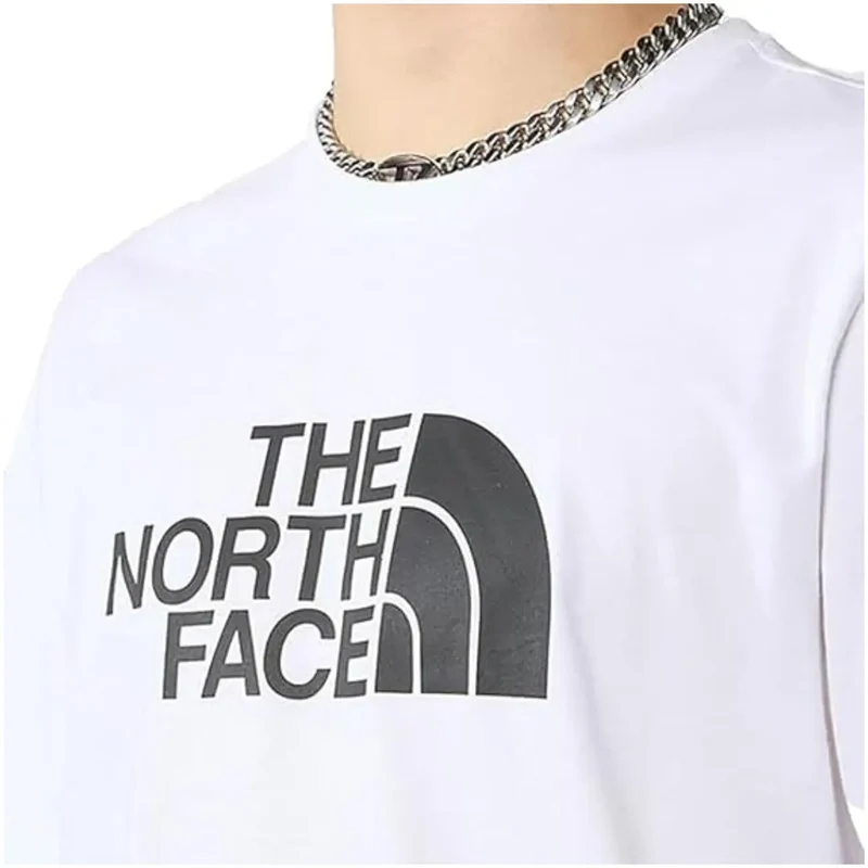 Weißes Kurzarm-T-Shirt mit The North Face Logo