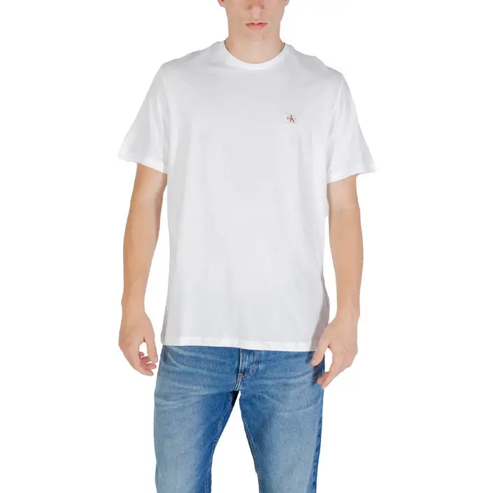 Schwarzes T-Shirt mit kurzen Ärmeln und Rundhalsausschnitt