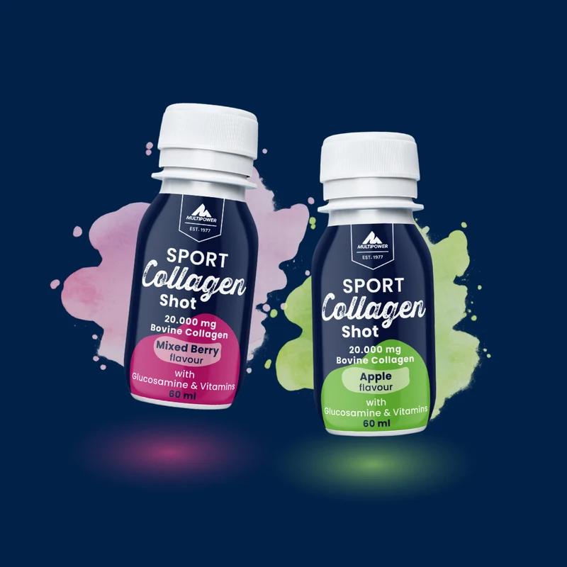 Multipower Sport Collagen Shots Probierset | 2x60ml mit je 20.000mg Collagen